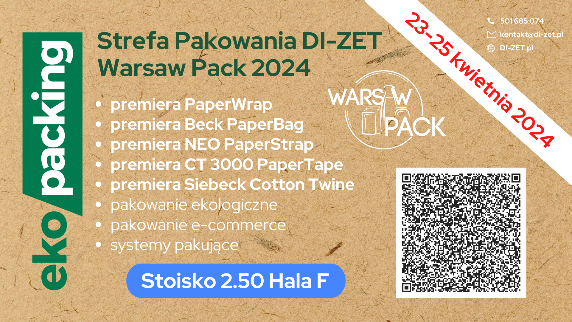 Targi Warsaw Pack 2024 - Strefa Pakowania DI-ZET